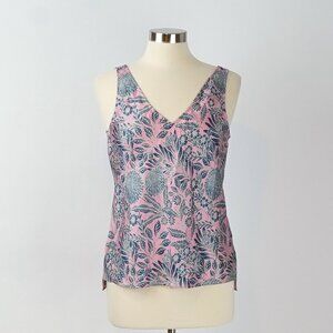 J Crew X Abigail Borg Silk Tank Prairie Rose - Size 6 - NWT